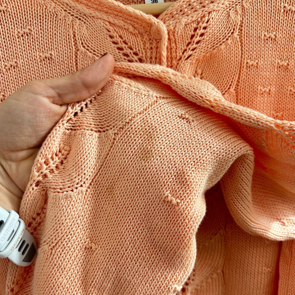 Rouje Maya Cardigan in Peach size 36 - Picture 10 of 12